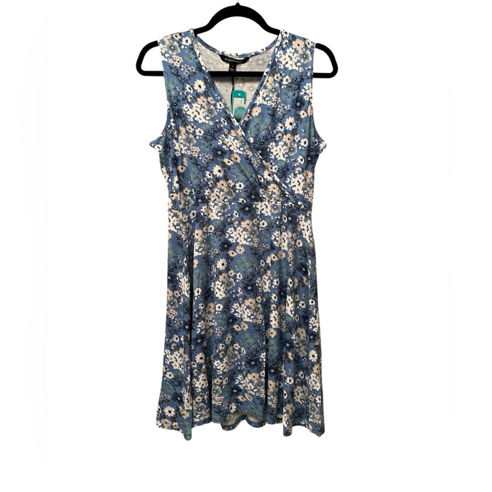 41 Hawthorn Blue Floral Midi Dress